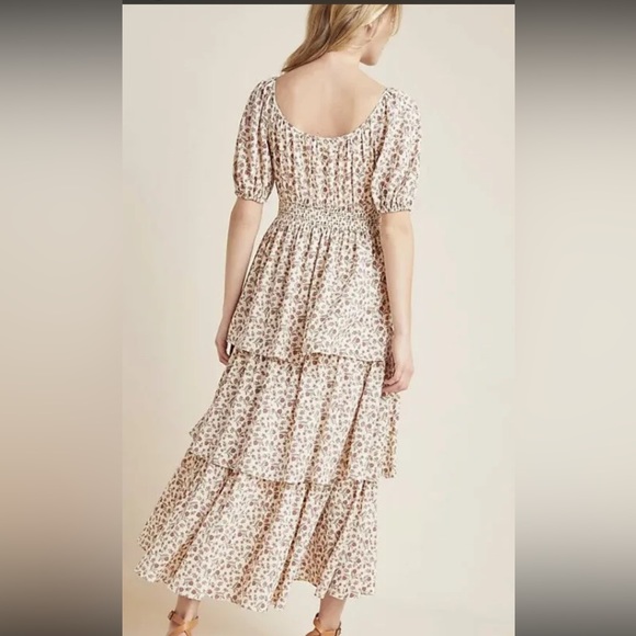 Anthropologie Luciana Tiered Maxi Dress x Gal Meets Glam Size 4P $285 - Picture 3 of 6